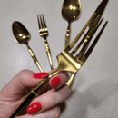 Jogo de Talheres Dourados Paris de 30 peças