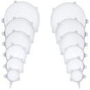 Compre 6 Leve 12 - Kit 12 Tampas de Silicone Reutilizável (UNIVERSAL) - Super Elástico